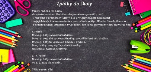 Zpátky do školy