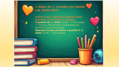 Zápis do 1.ročníku 2026/2027